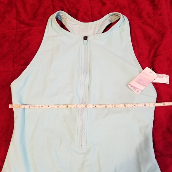 NWT Forever 21 Swimwear One Pie Aqua Size XL - Picture 3 of 6